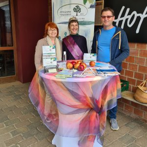Informationsstand beim Biohof Bursch
