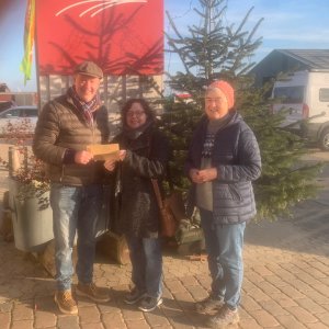Spendenübergabe des Biohof Bursch