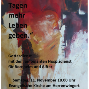 Den Tagen mehr Leben geben
