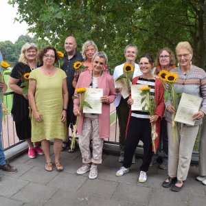Zertifikatsübergabe zum Qualifizierungskurs 2022